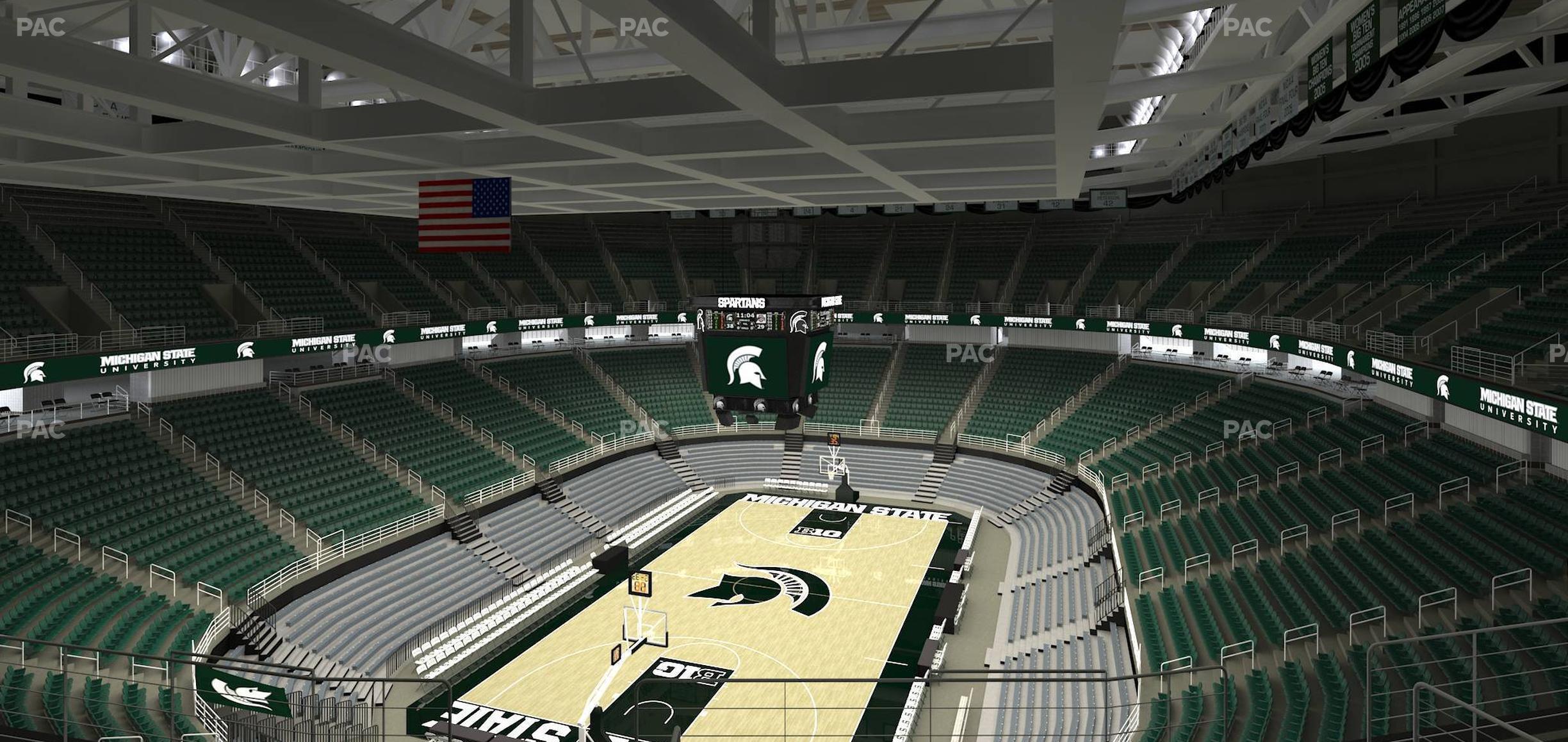 Seating view for Jack Breslin Student Events Center Section 216