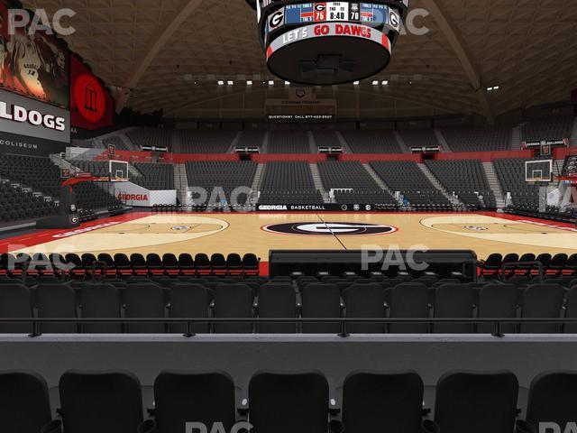 Seating view for Stegeman Coliseum Section U