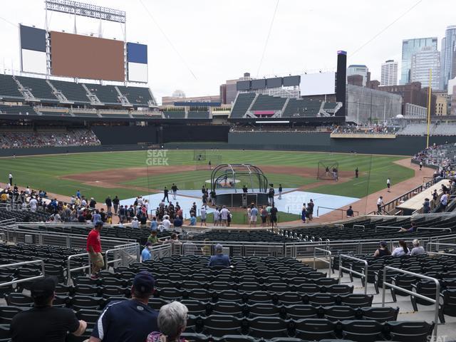 Seating view for Target Field Section 115