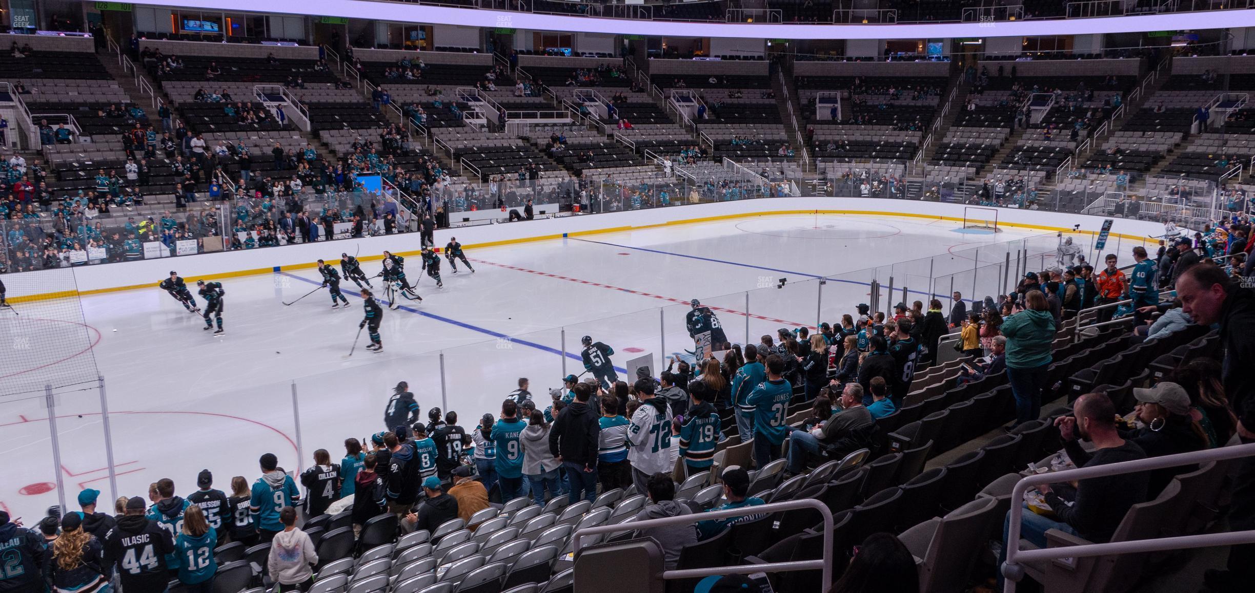 Seating view for SAP Center at San Jose Section 117