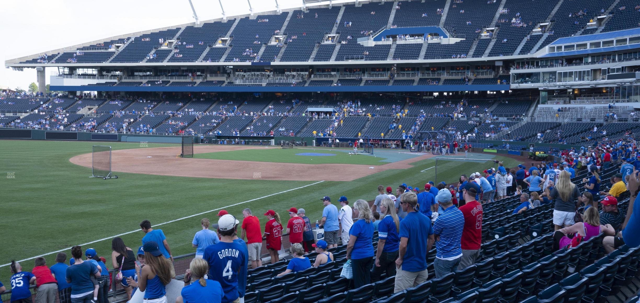 Seating view for Kauffman Stadium Section 112