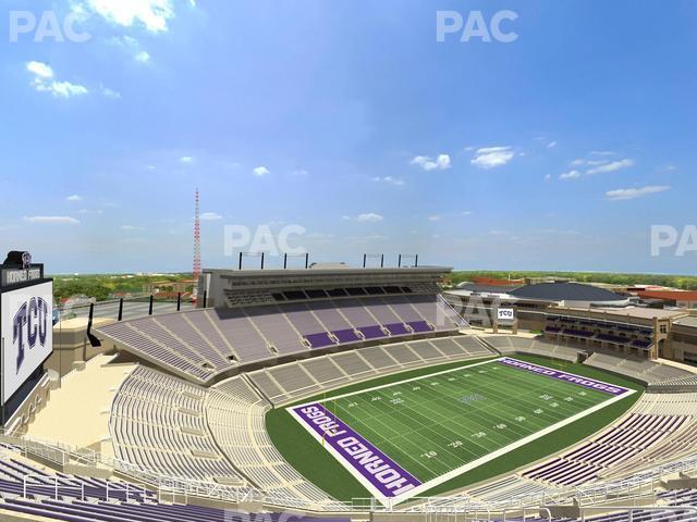 Seating view for Amon G Carter Stadium Section 414