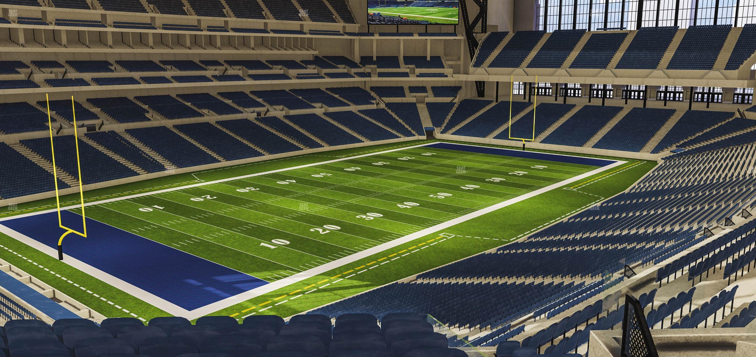 Seating view for Lucas Oil Stadium Section 420