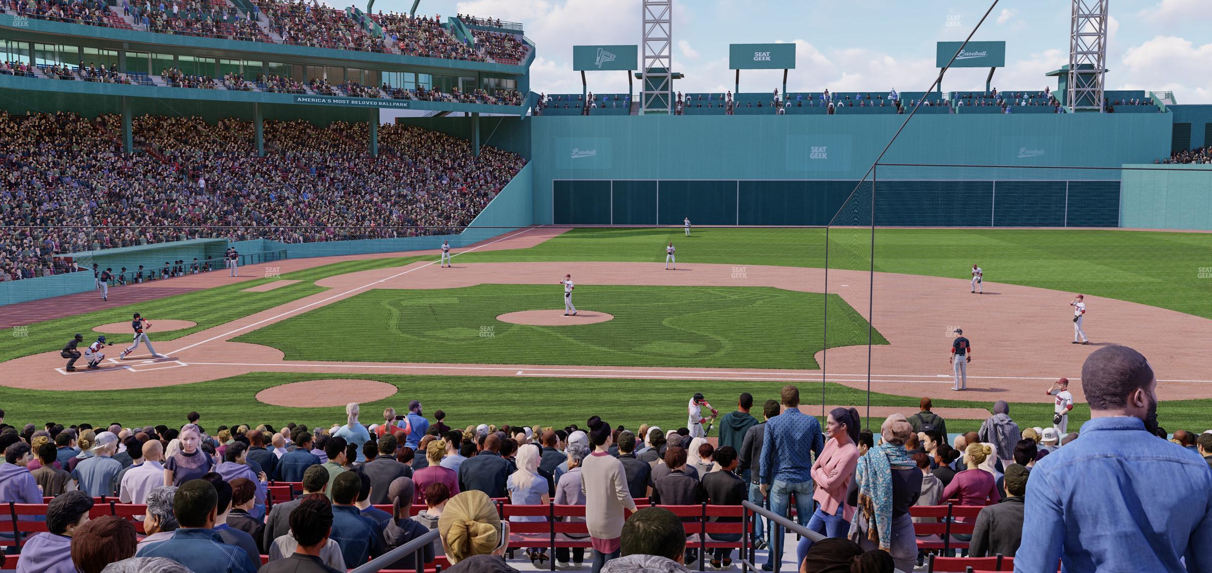 Seating view for Fenway Park Section Loge Box 116