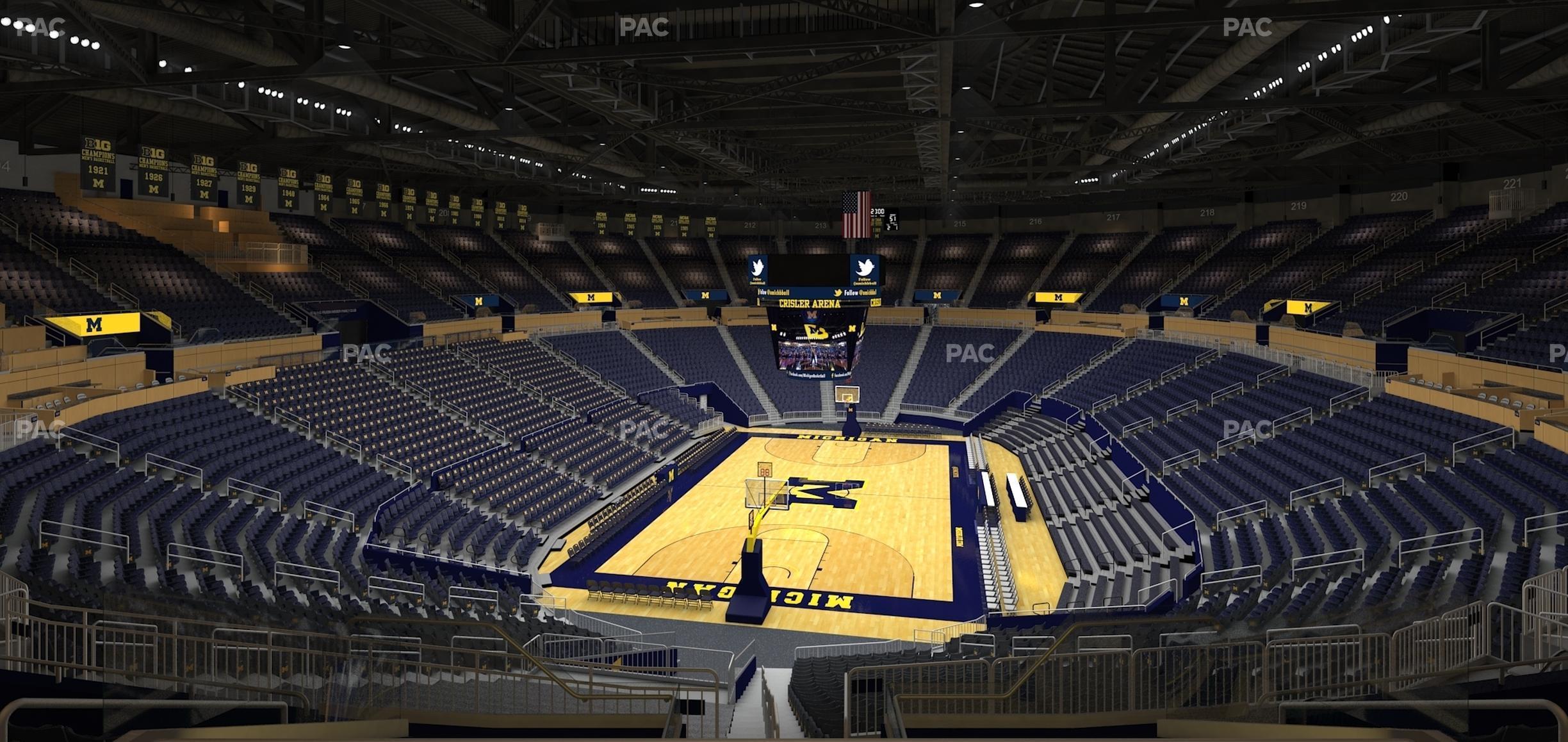 Seating view for Crisler Center Section 231