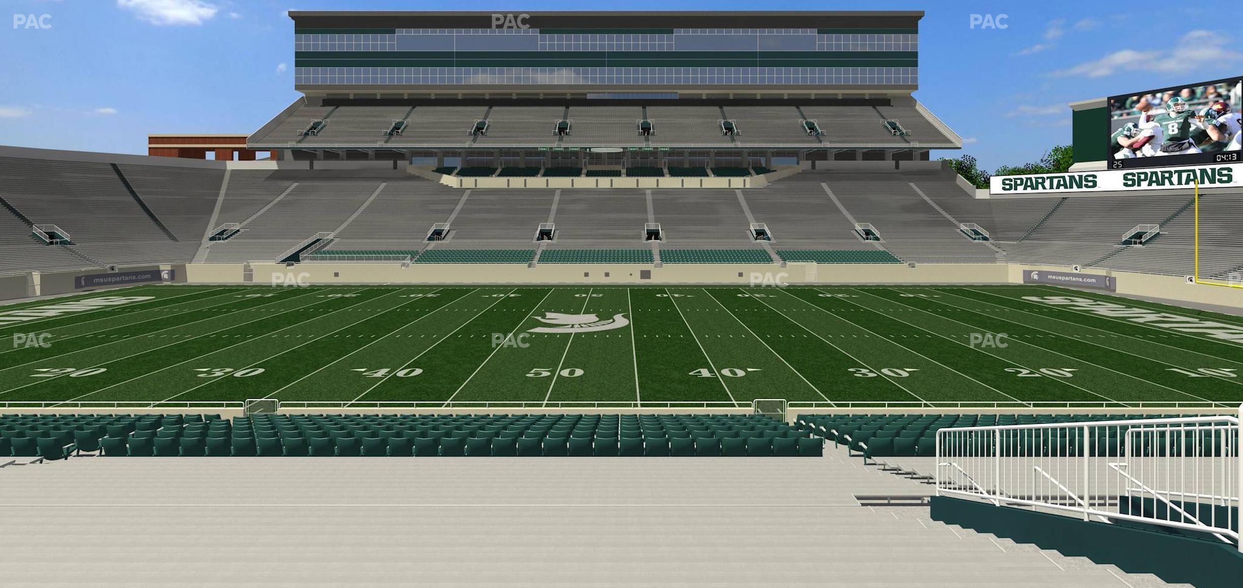 Seating view for Spartan Stadium (Michigan) Section 8