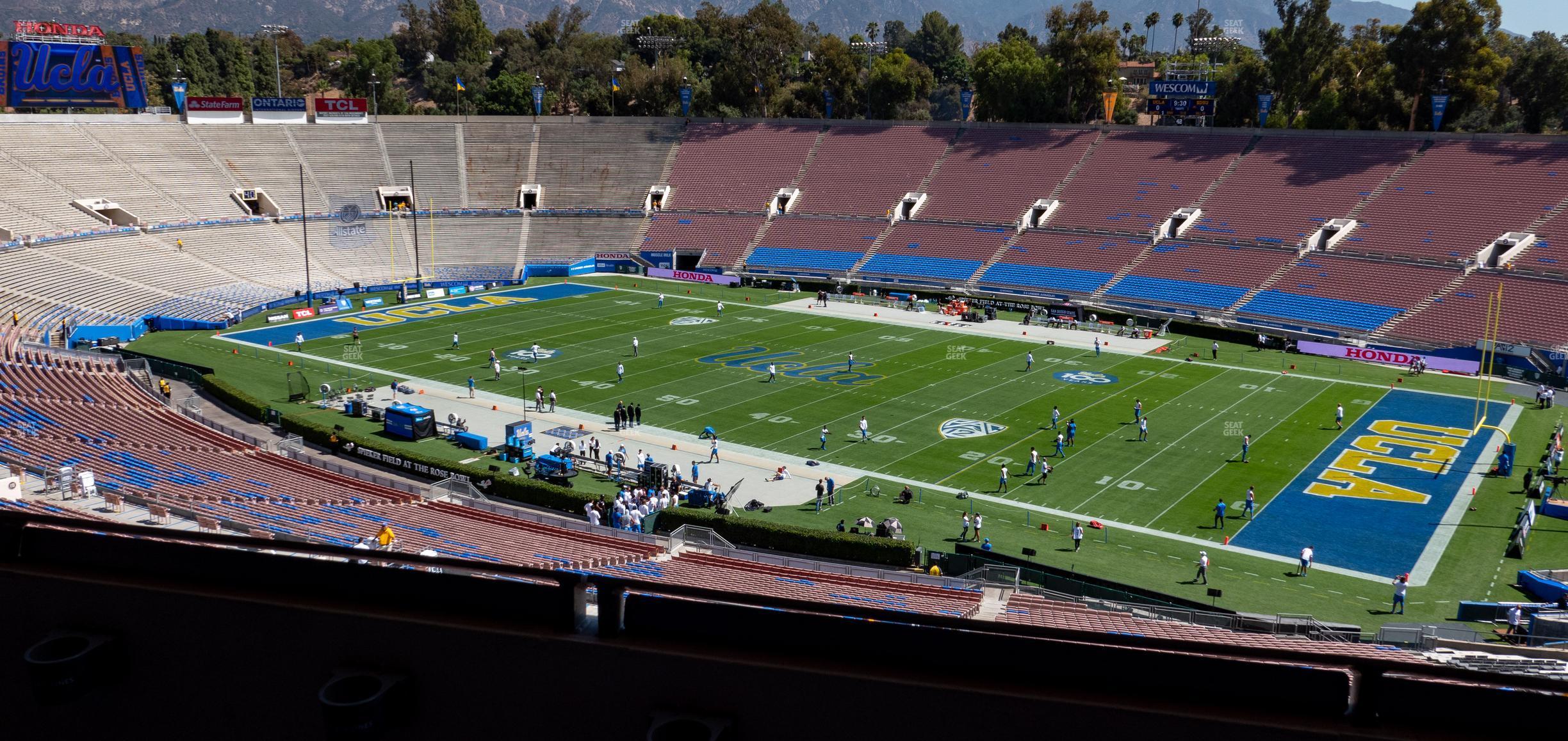 Seating view for Rose Bowl Stadium Section Club 103