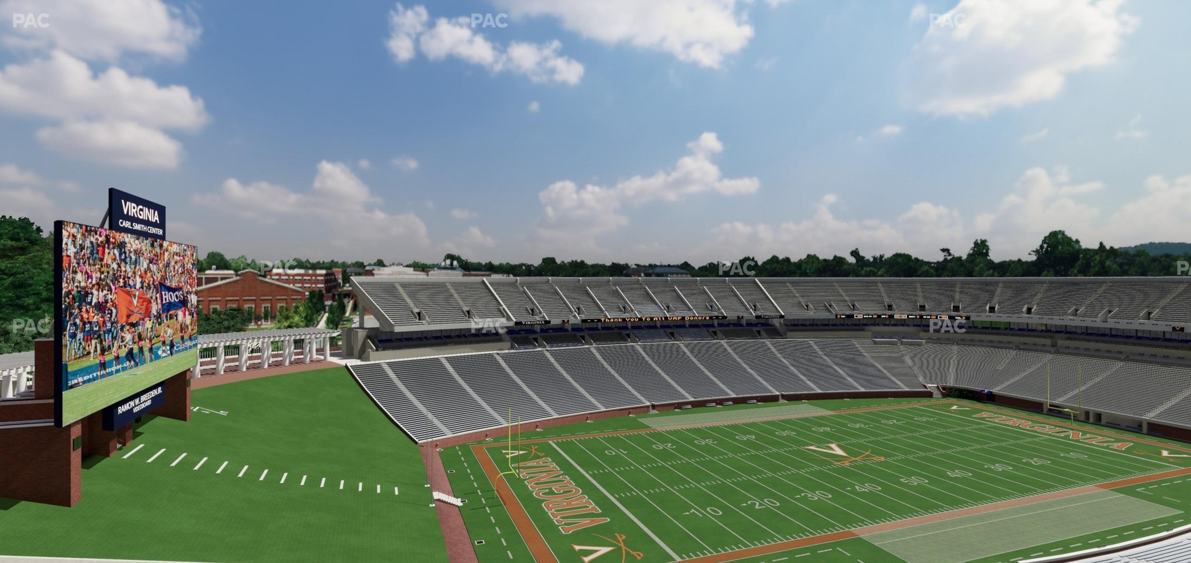 Seating view for Scott Stadium Section 539