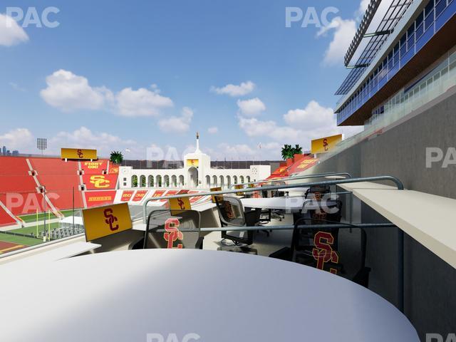 Seating view for Los Angeles Memorial Coliseum Section Loge 409