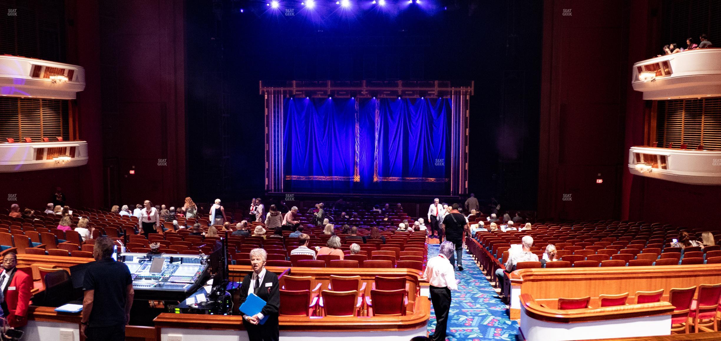 Seating view for Au-Rene Theater at the Broward Center Section Orchestra Right Center