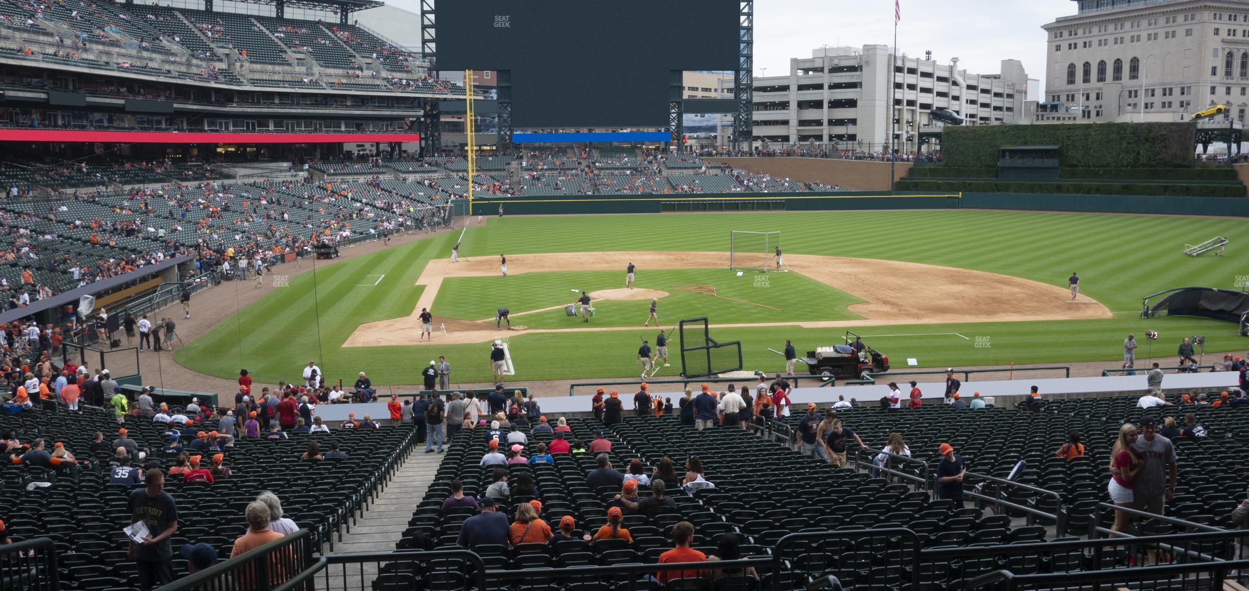 Seating view for Comerica Park Section 124