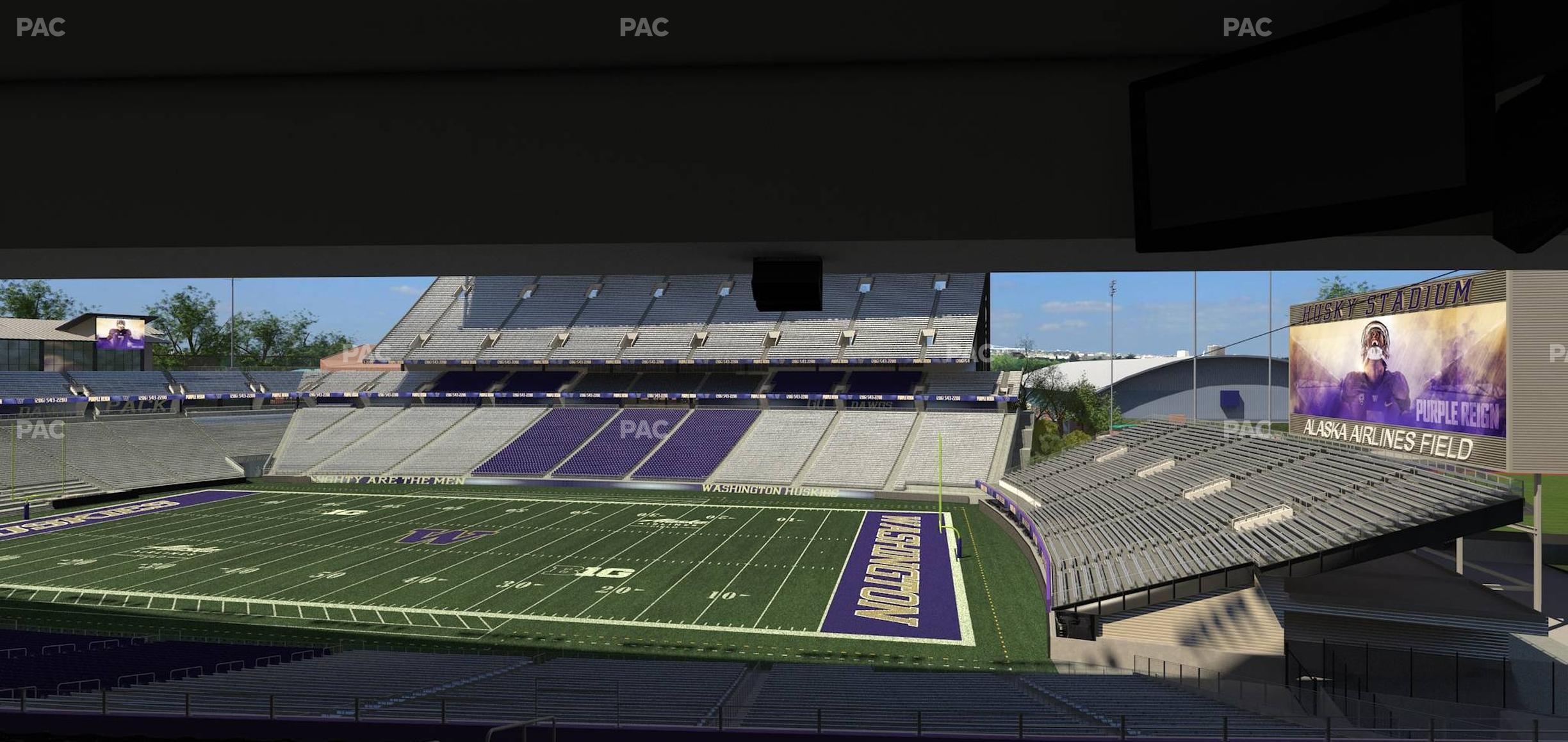 Seating view for Husky Stadium Section Club Husky 202