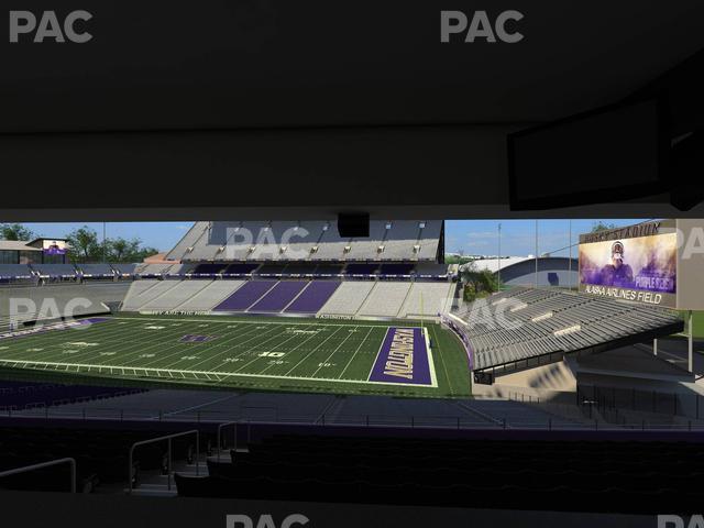 Seating view for Husky Stadium Section Club Husky 202