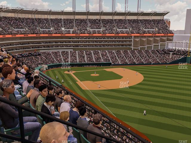 Seating view for Progressive Field Section 421