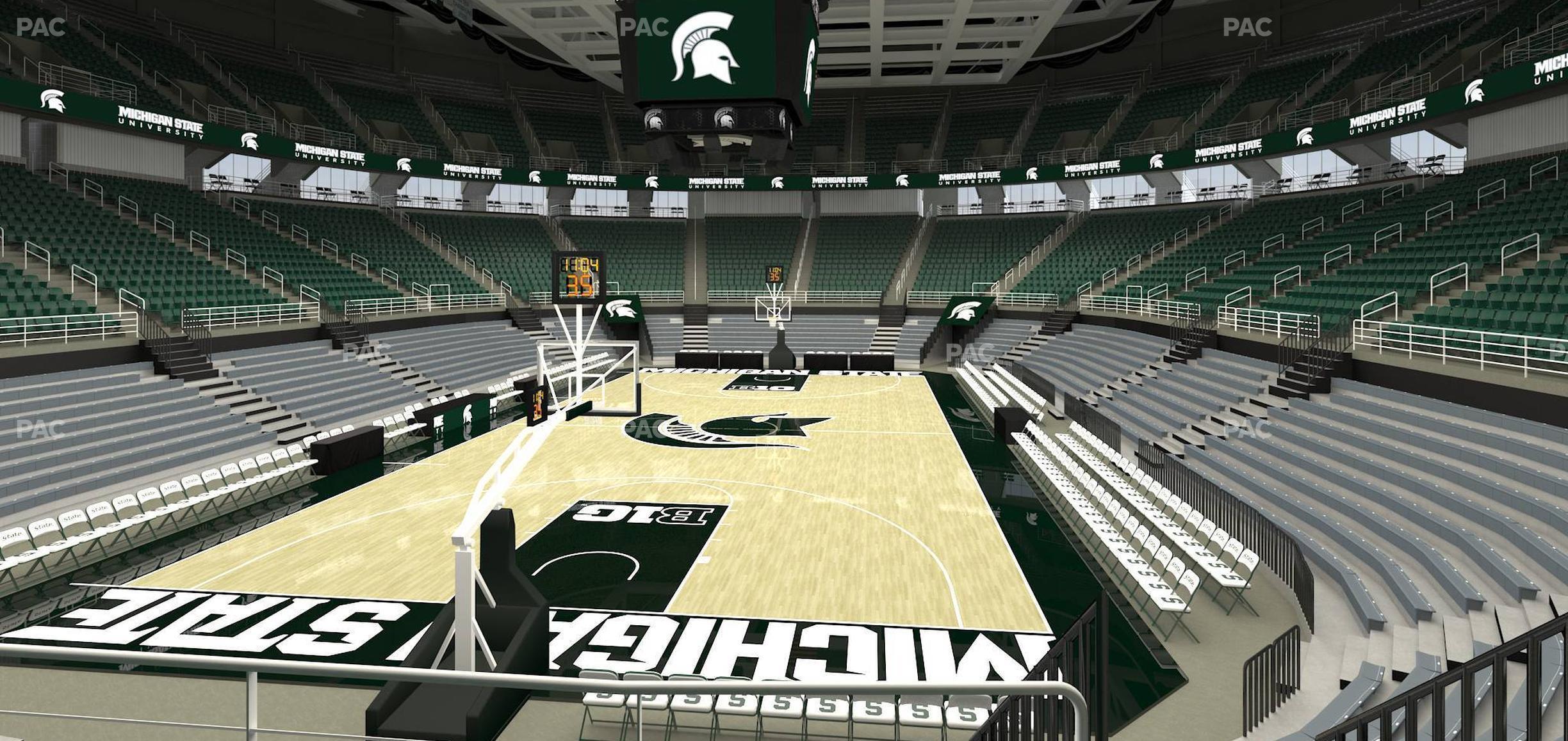 Seating view for Jack Breslin Student Events Center Section 135