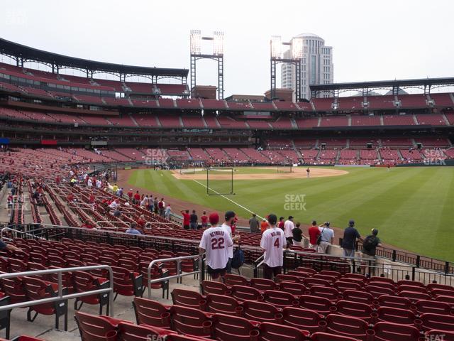 Seating view for Busch Stadium Section Lower Right Field Box 131