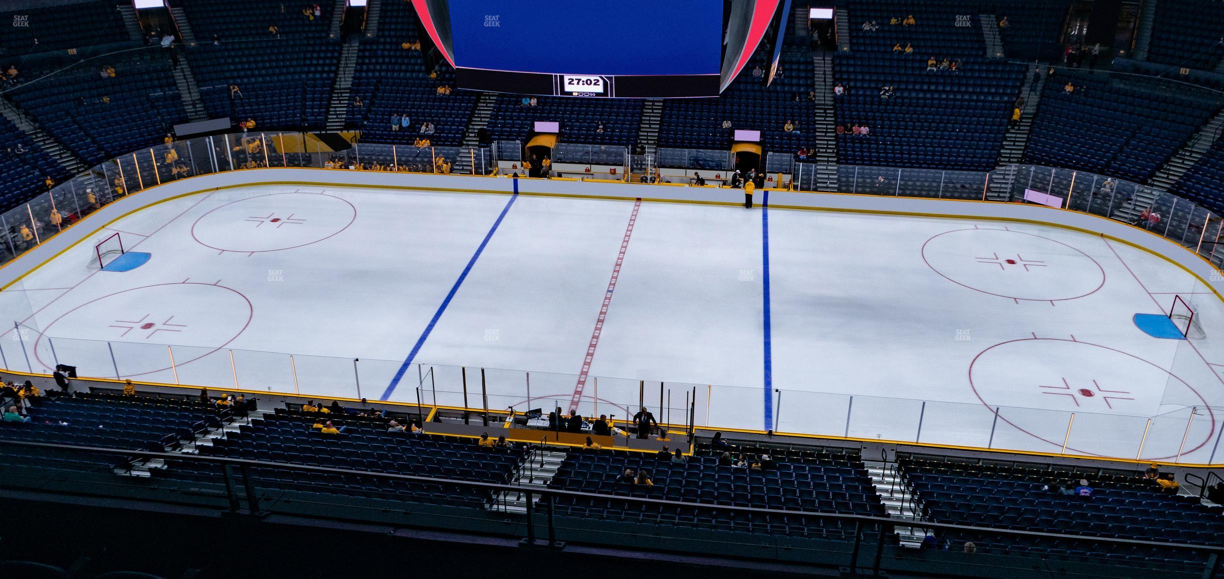 Seating view for Bridgestone Arena Section 310