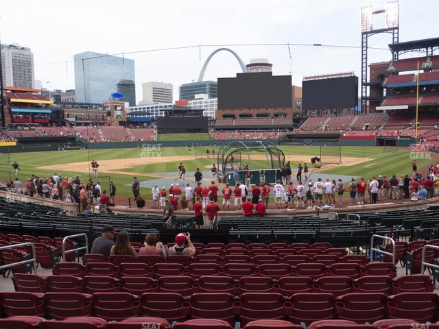 Seating view for Busch Stadium Section Home Field Box 151