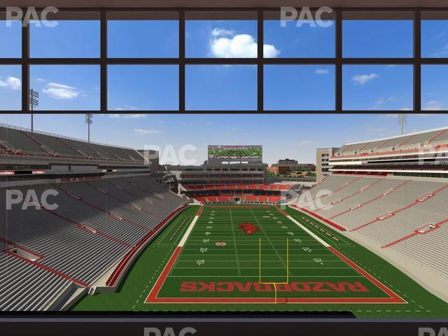 Seating view for Razorback Stadium Section 483