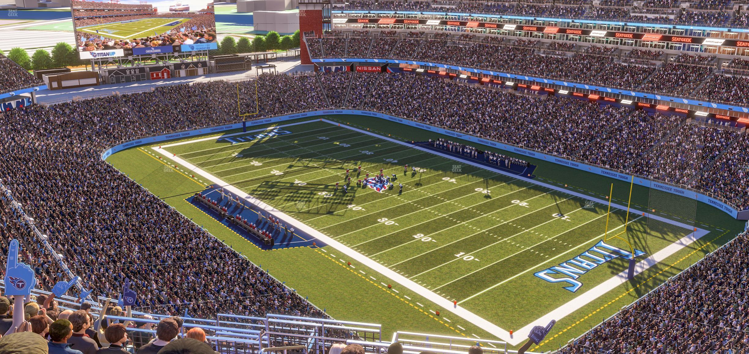 Seating view for Nissan Stadium Section Upper 305