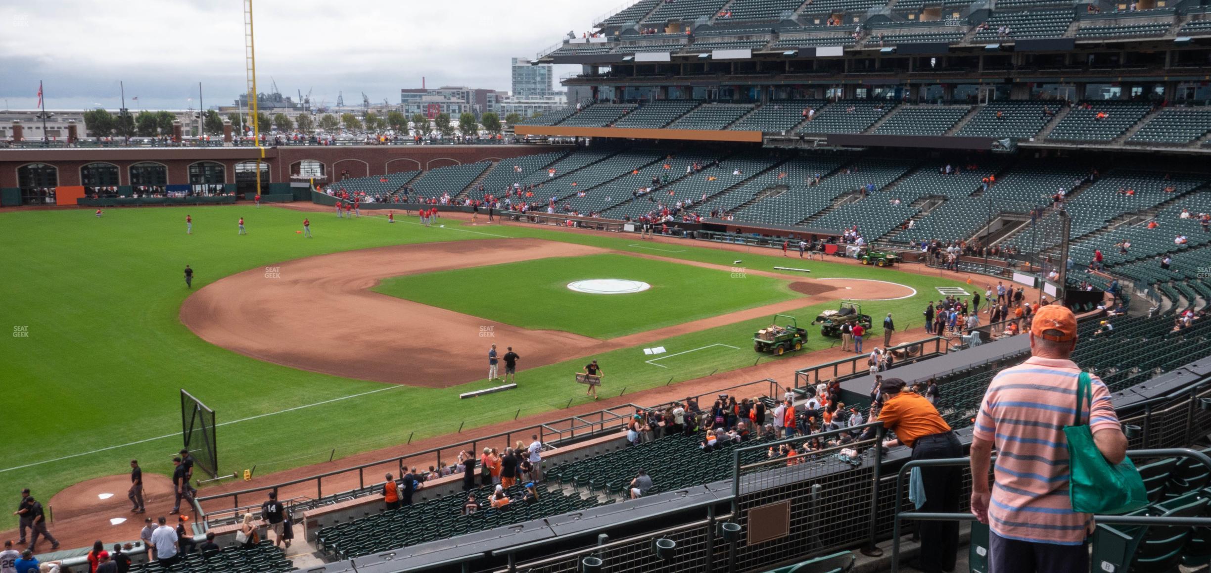 Seating view for Oracle Park Section Club Level 227