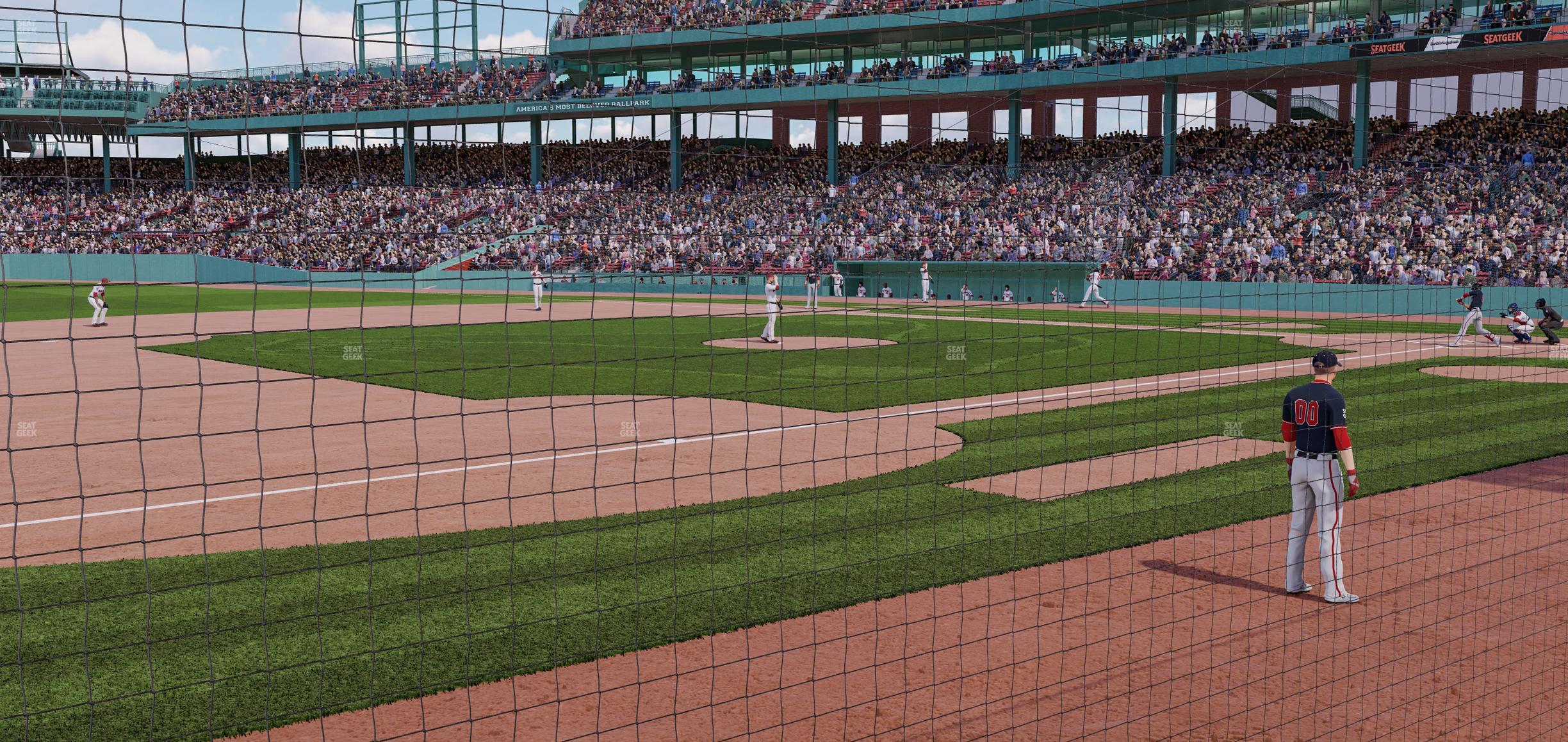 Seating view for Fenway Park Section Field Box Club 70