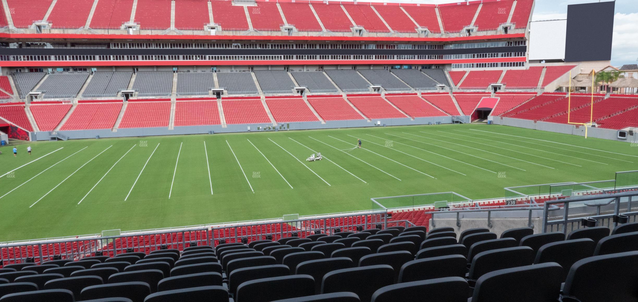 Seating view for Raymond James Stadium Section 234