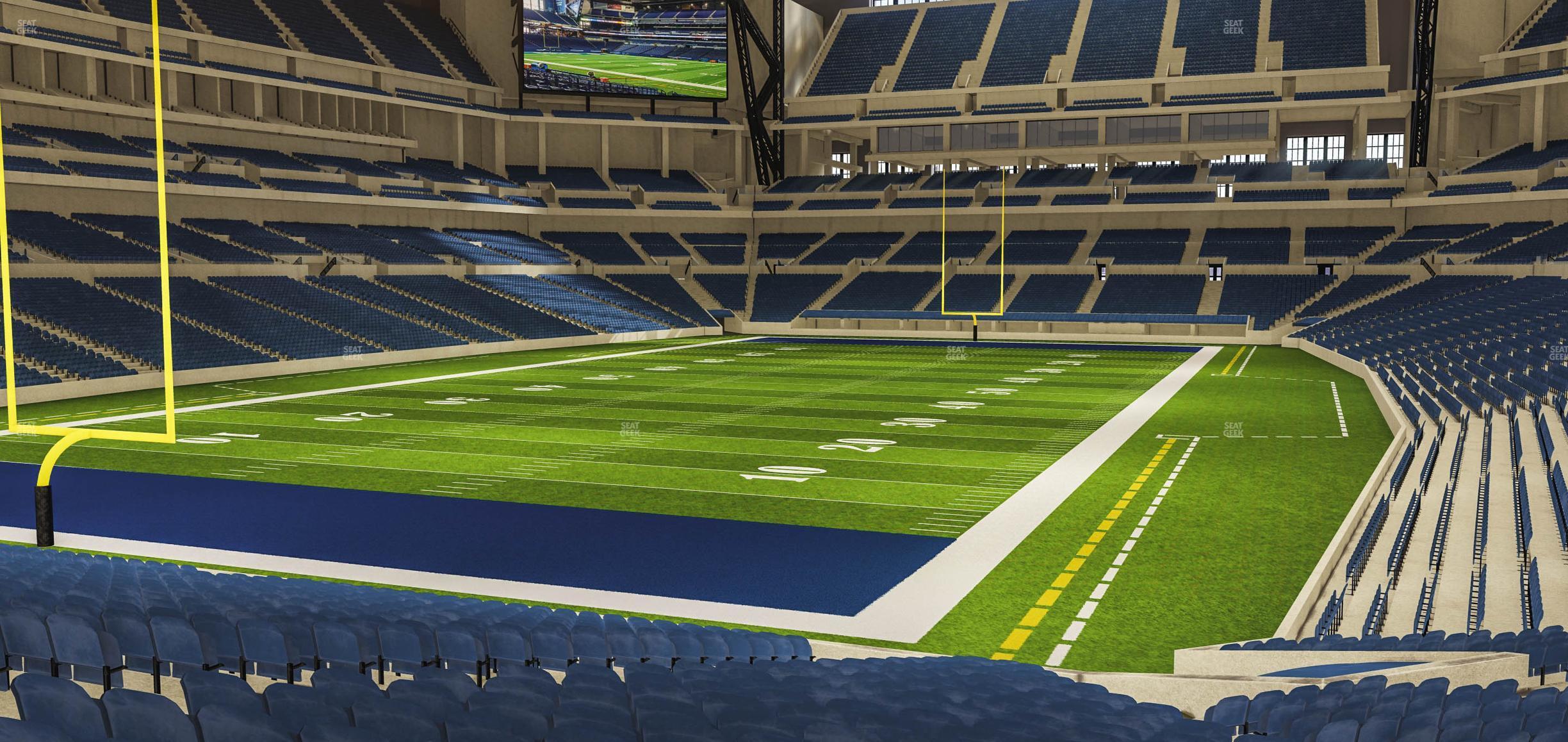 Seating view for Lucas Oil Stadium Section 151