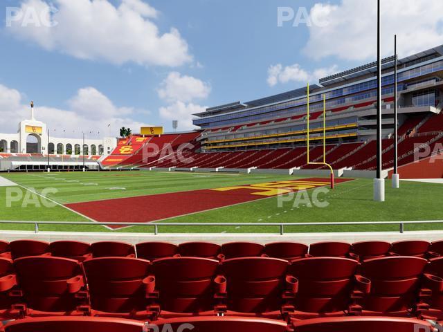 Seating view for Los Angeles Memorial Coliseum Section 117