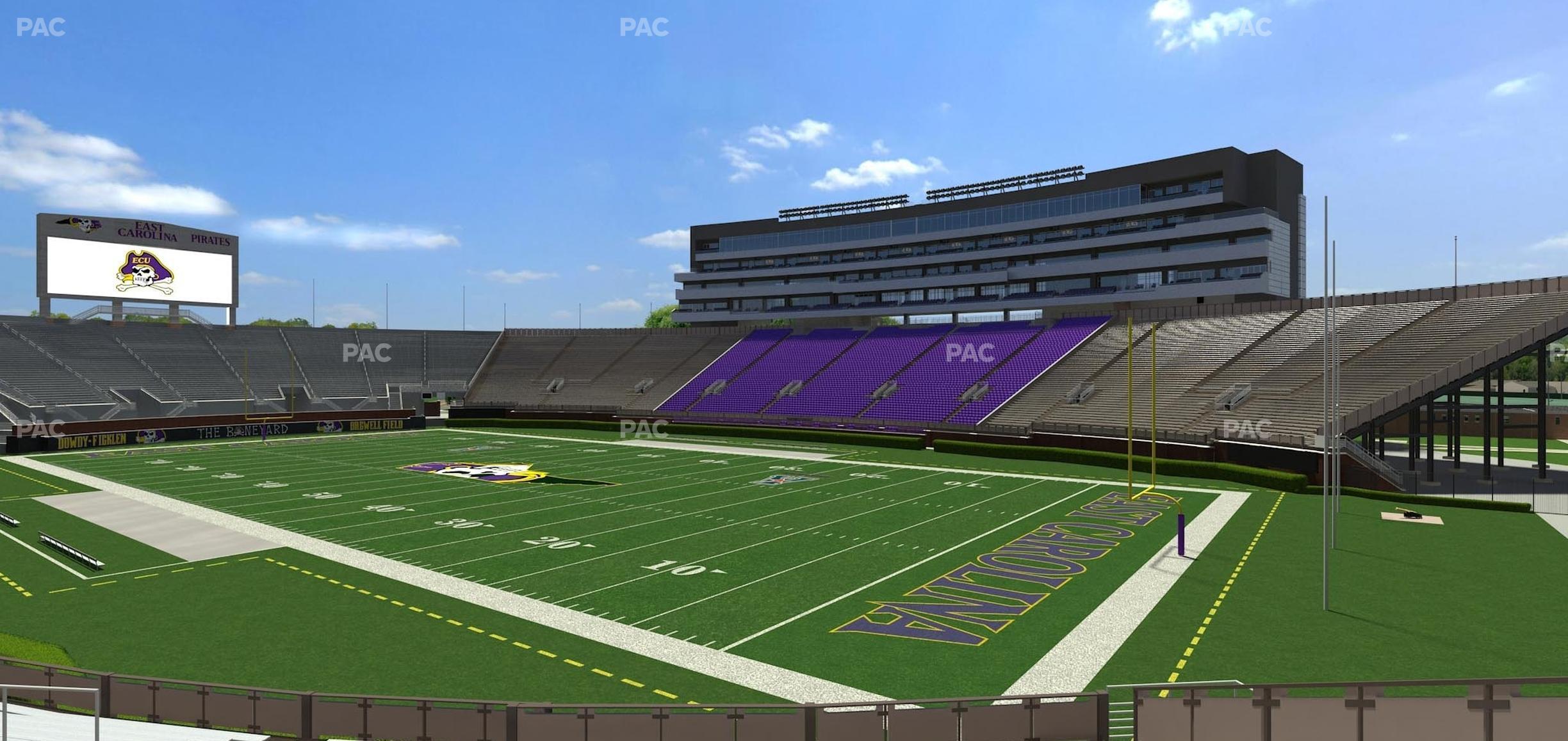 Seating view for Dowdy-Ficklen Stadium Section 12