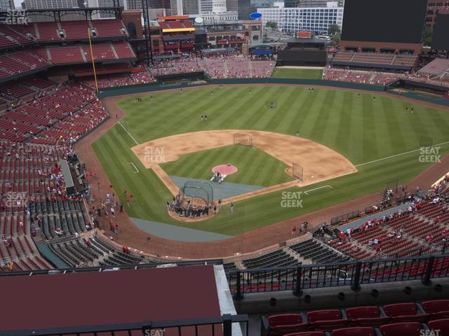 Seating view for Busch Stadium Section Infield Terrace 448