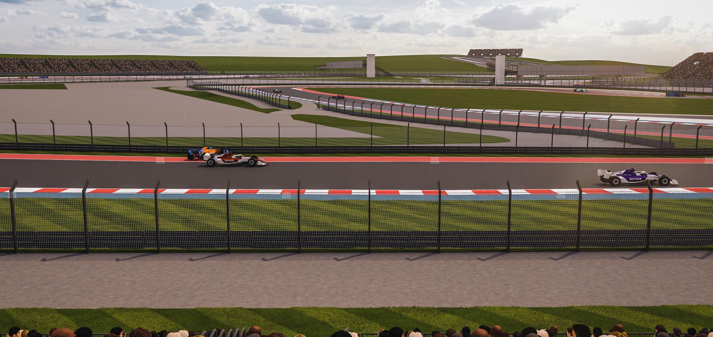 Seating view for Circuit of The Americas Section Turn 12 Bleachers 7