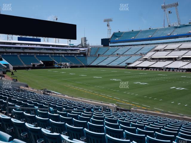 Seating view for EverBank Stadium Section 131