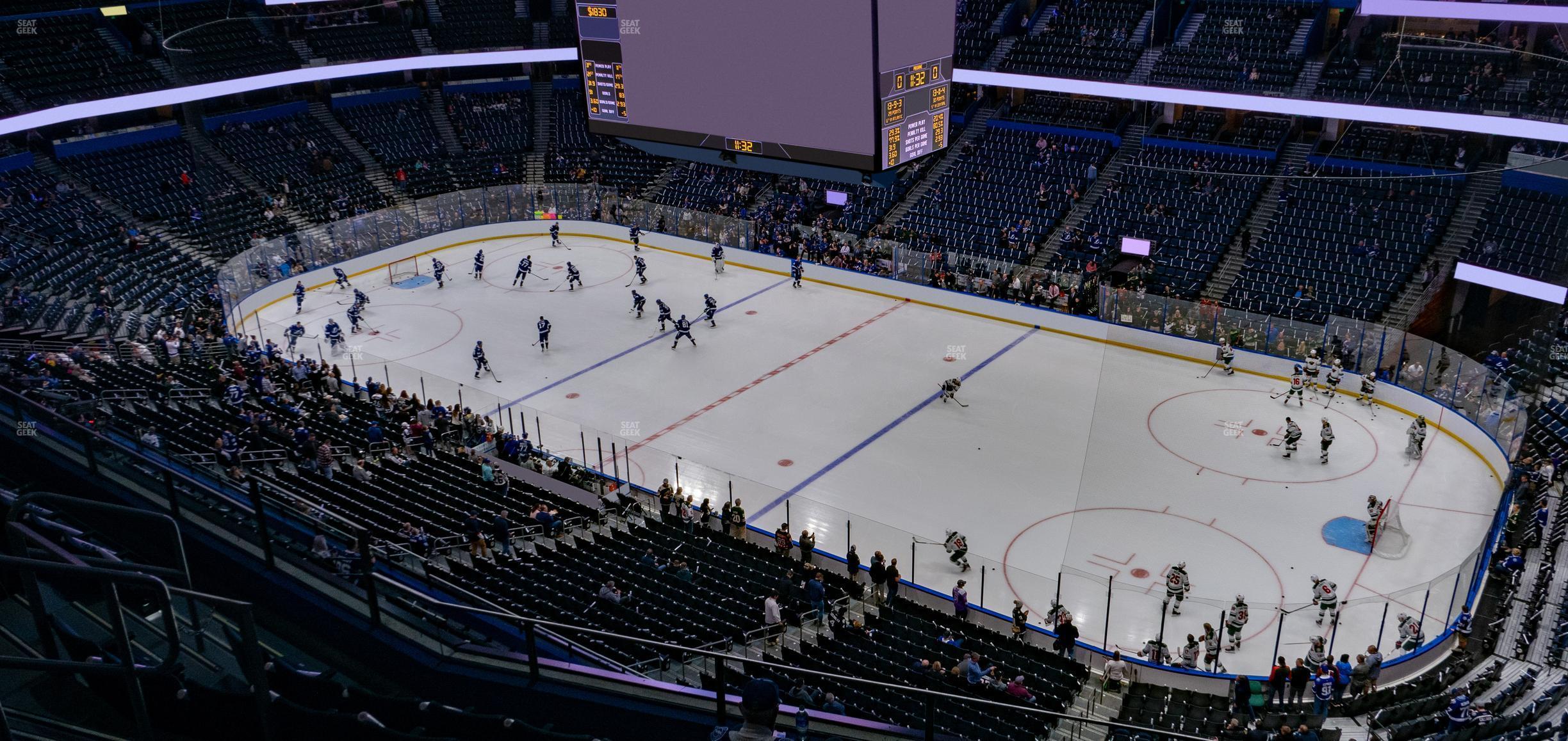 Seating view for Amalie Arena Section 313