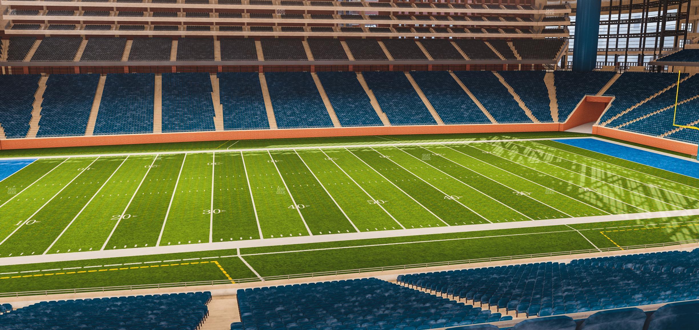 Seating view for Ford Field Section Club 229