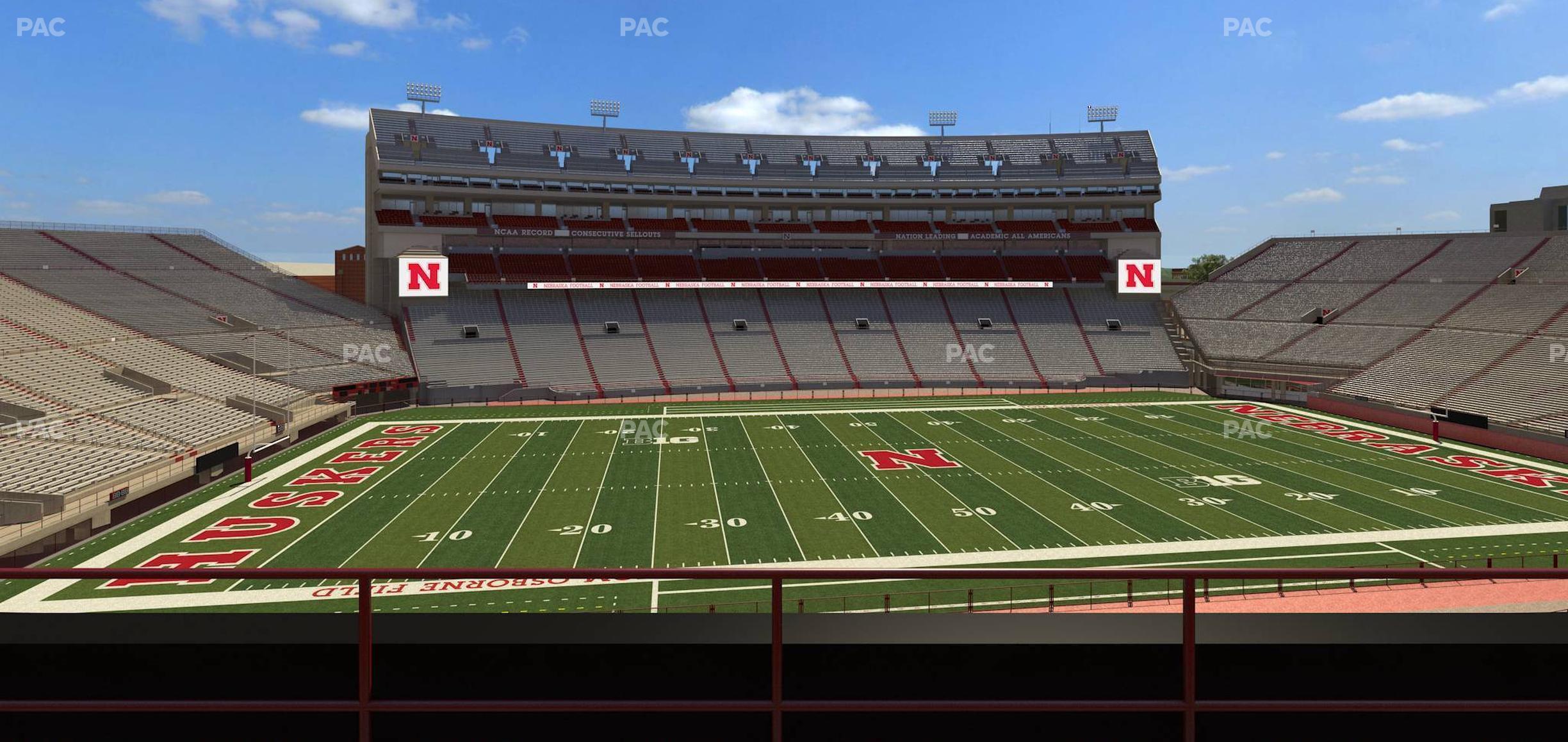 Seating view for Memorial Stadium Nebraska Section 228