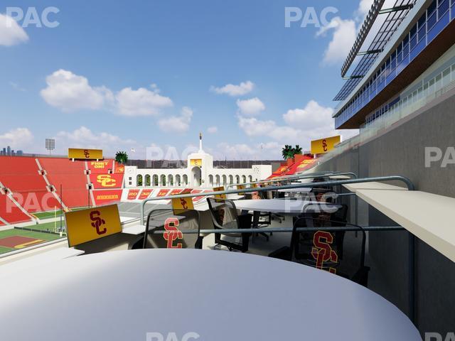 Seating view for Los Angeles Memorial Coliseum Section Loge 411