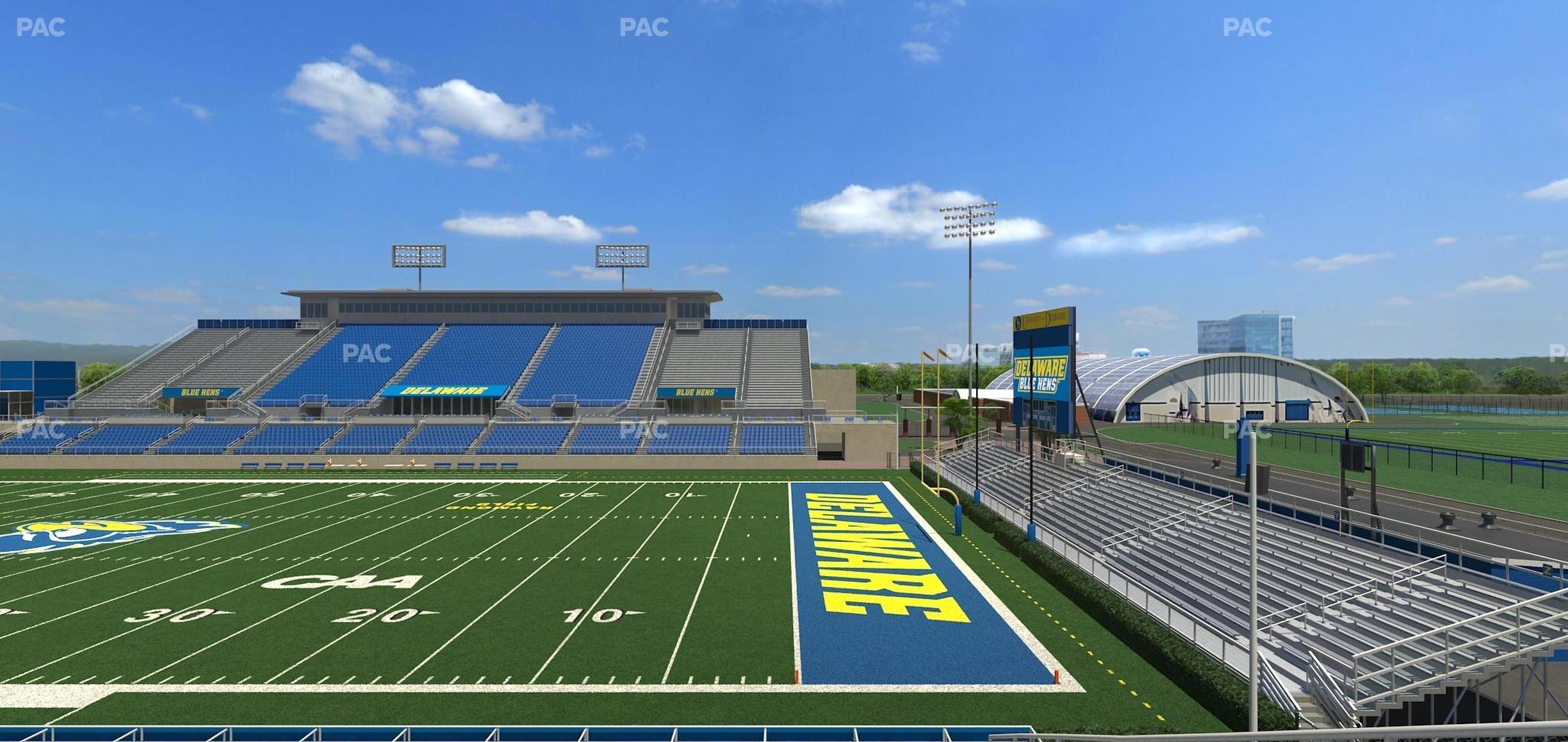 Seating view for Delaware Stadium Section H