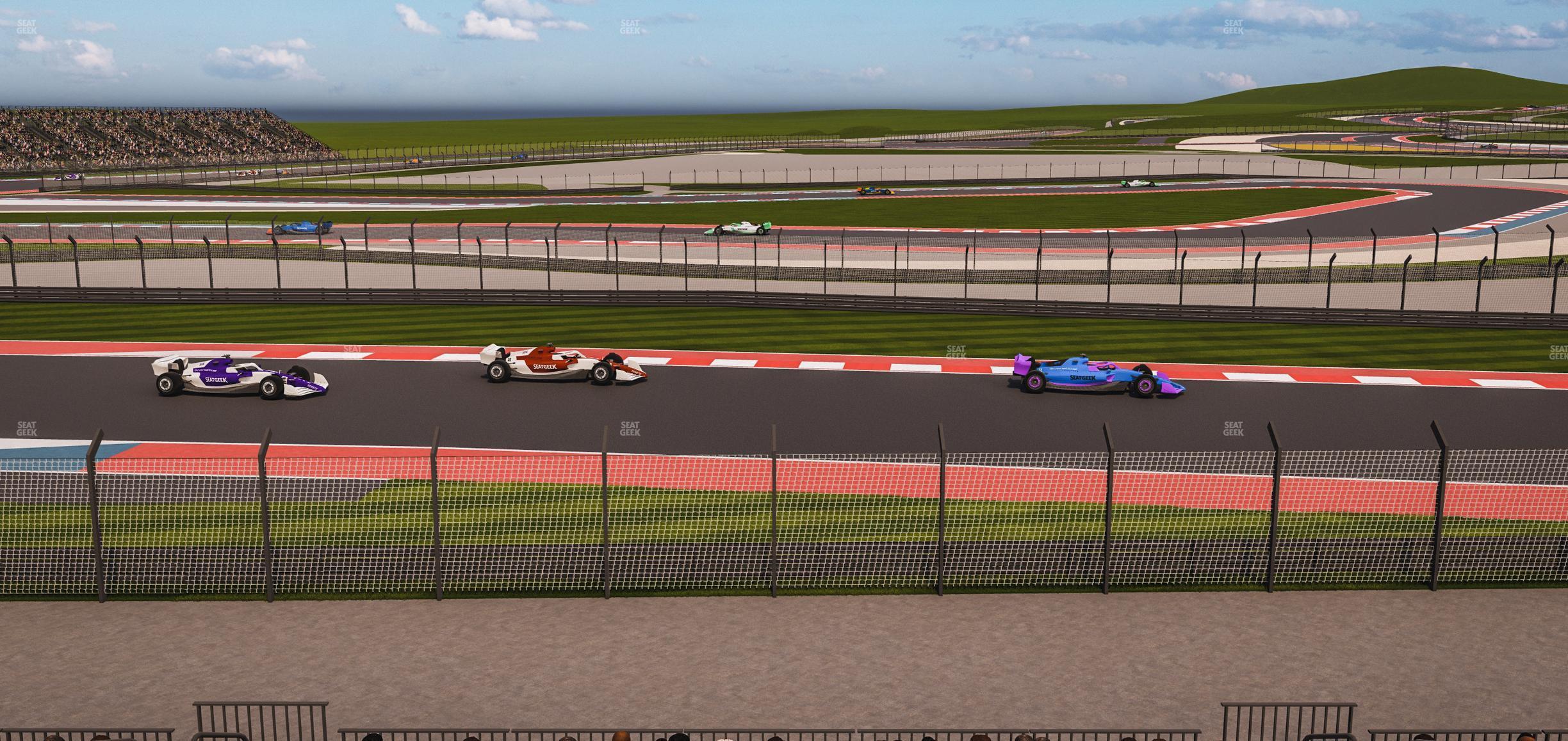 Seating view for Circuit of The Americas Section Turn 15 Grandstand 21