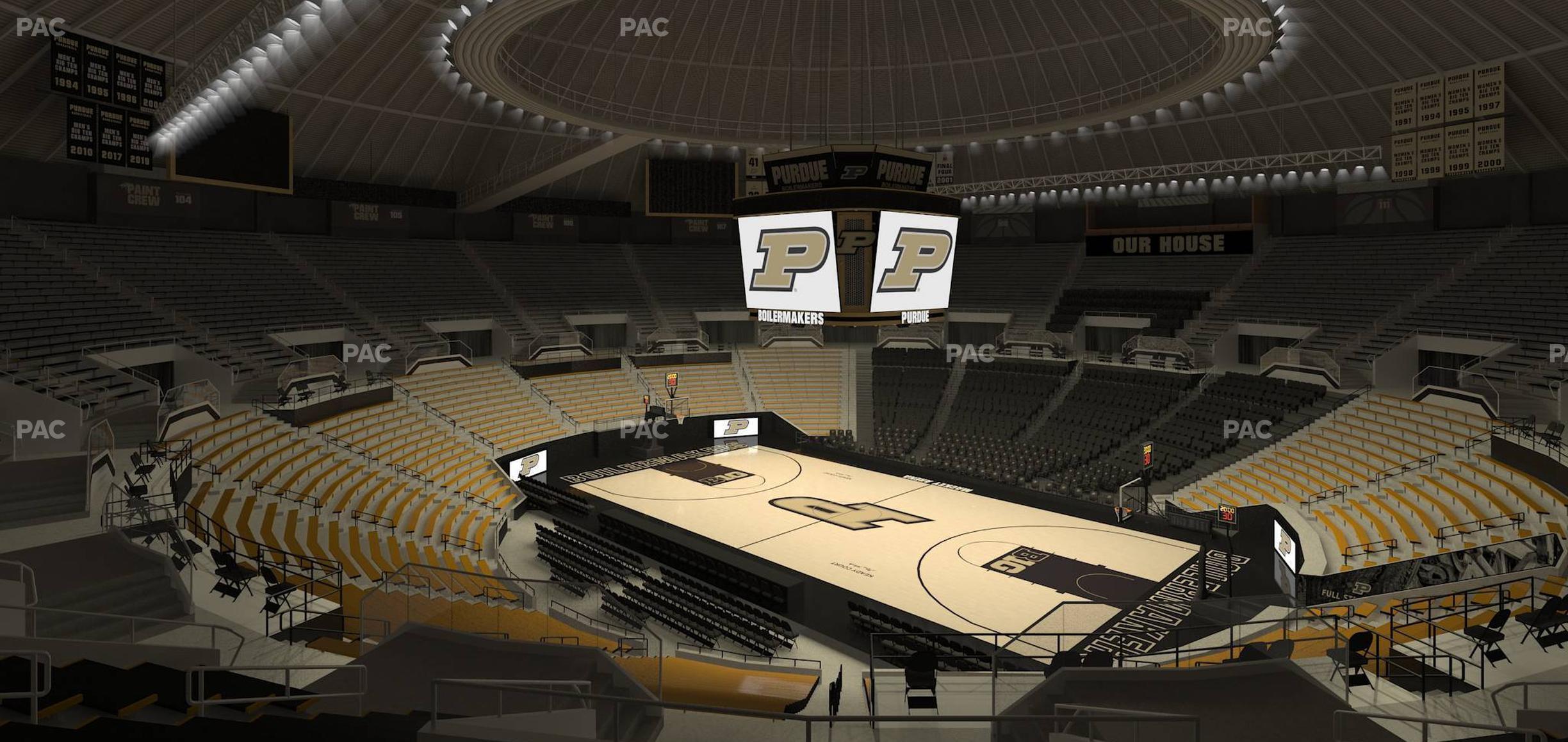 Seating view for Mackey Arena Section Upper 117