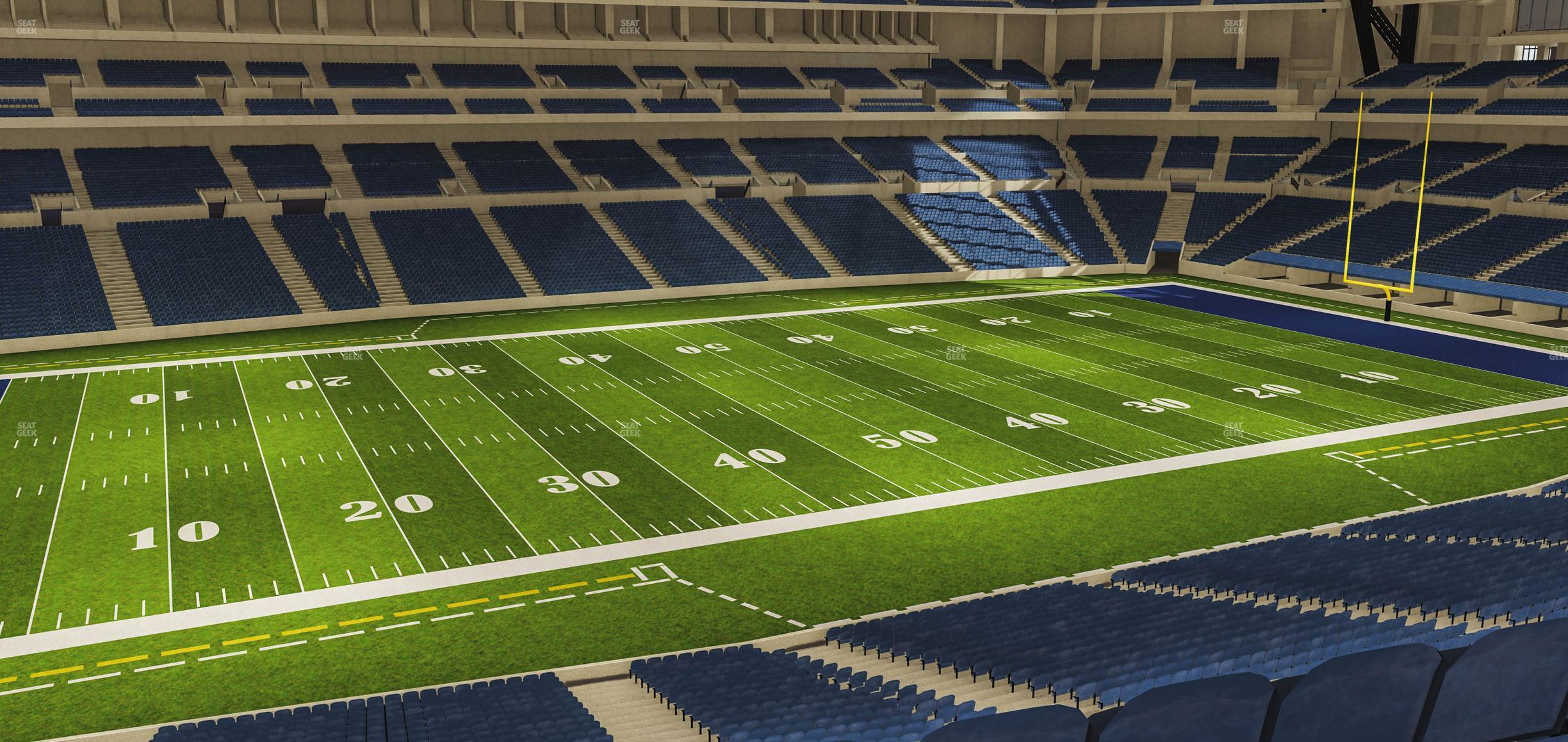 Seating view for Lucas Oil Stadium Section 343