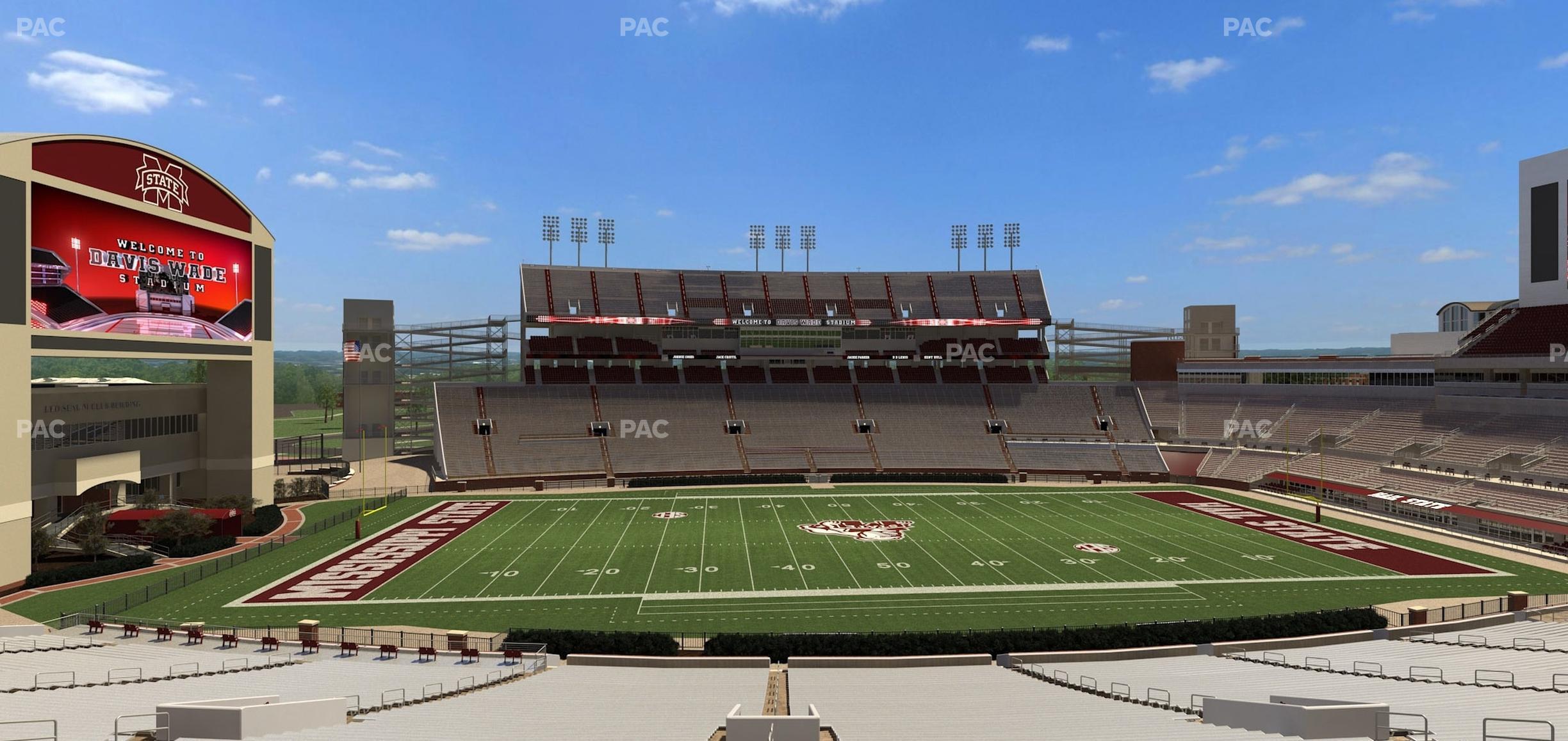 Seating view for Davis Wade Stadium Section 122