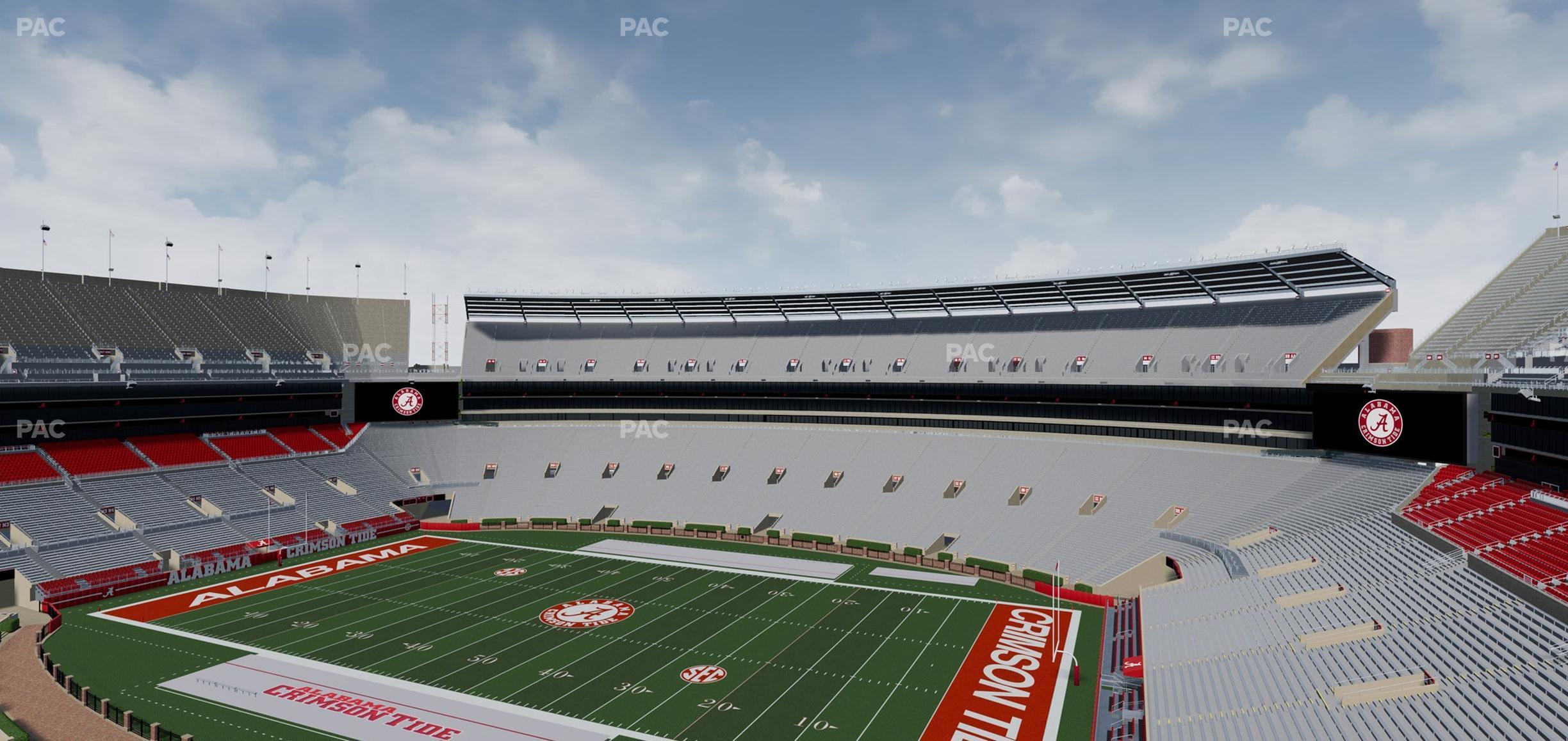 Seating view for Bryant Denny Stadium Section U 3 D