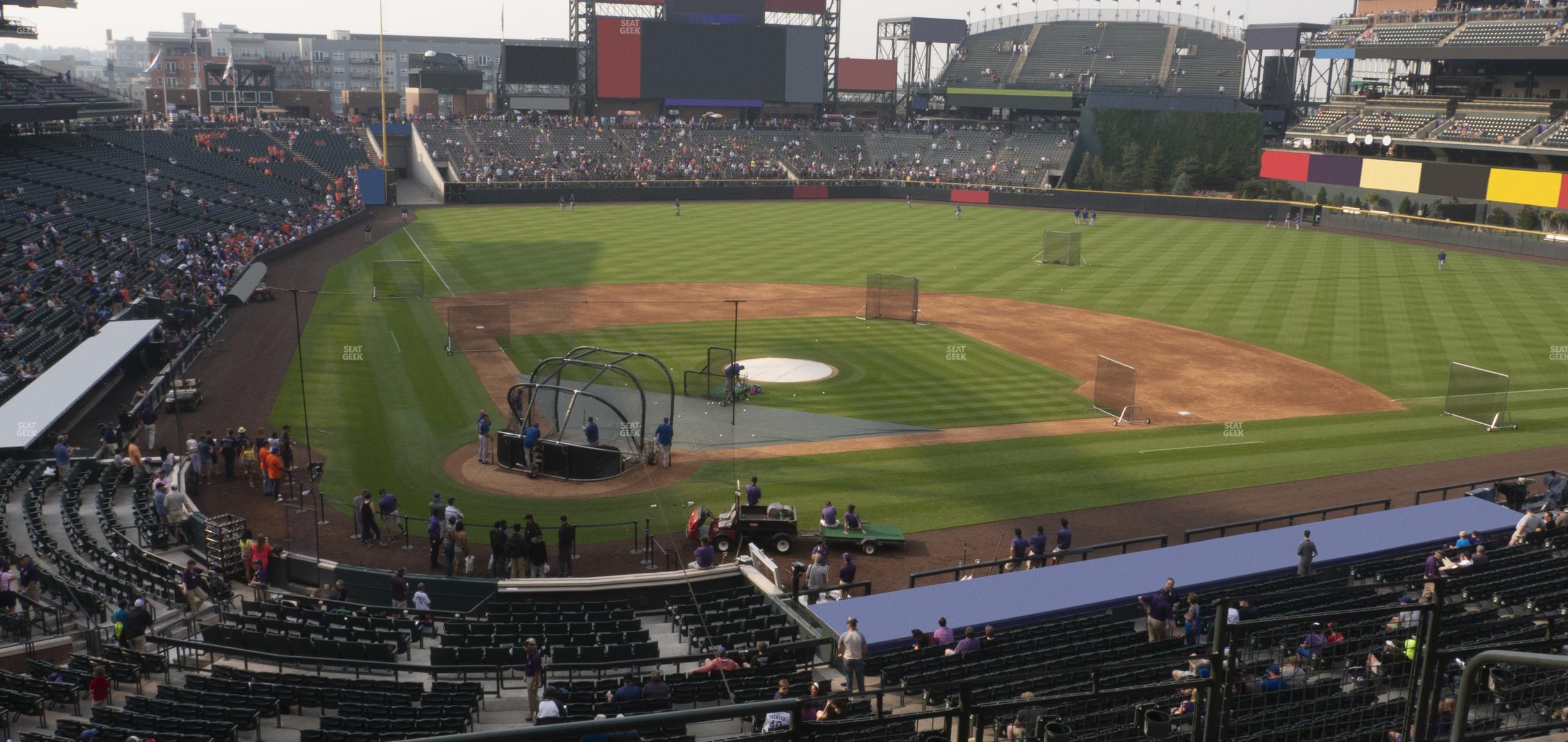 Seating view for Coors Field Section 227