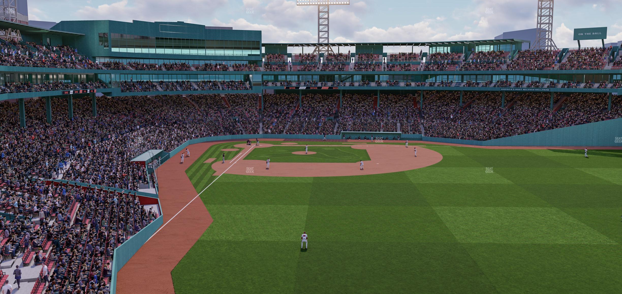 Seating view for Fenway Park Section Right Field Roof Deck Table 104