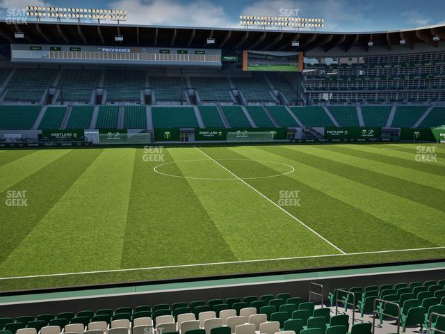 Seating view for Providence Park Section Club 2