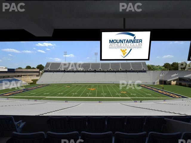 Seating view for Mountaineer Field at Milan Puskar Stadium Section Field Box 59