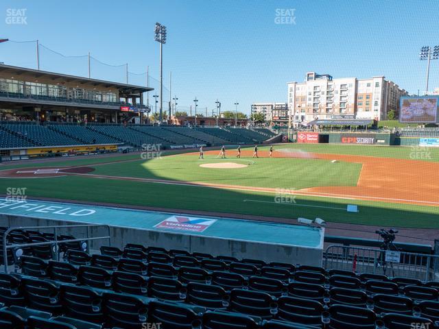 Seating view for Truist Field Section 106