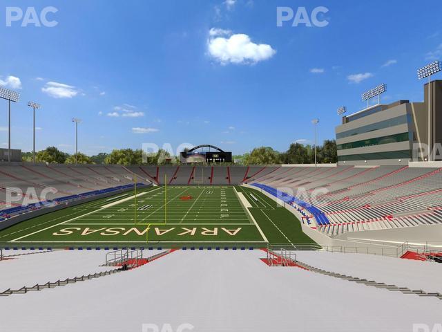 Seating view for War Memorial Stadium (Little Rock) Section 35