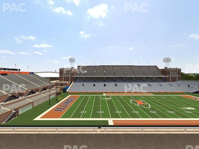 Seating view for Memorial Stadium - IL Section 229